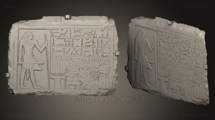 Egyptian statues and reliefs (STKE_0068) 3D model for CNC machine